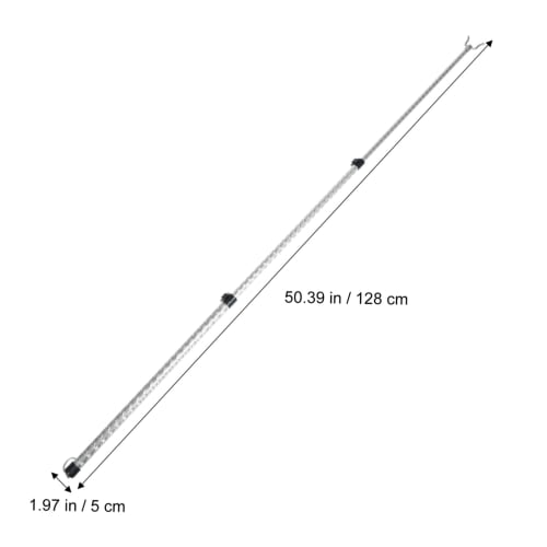 BESPORTBLE Telescopic Stainless Steel Clothes Drying Pole, 2m, Adjustable Length, Lightweight Design for Reaching High Places, Ideal for Drying Laundr