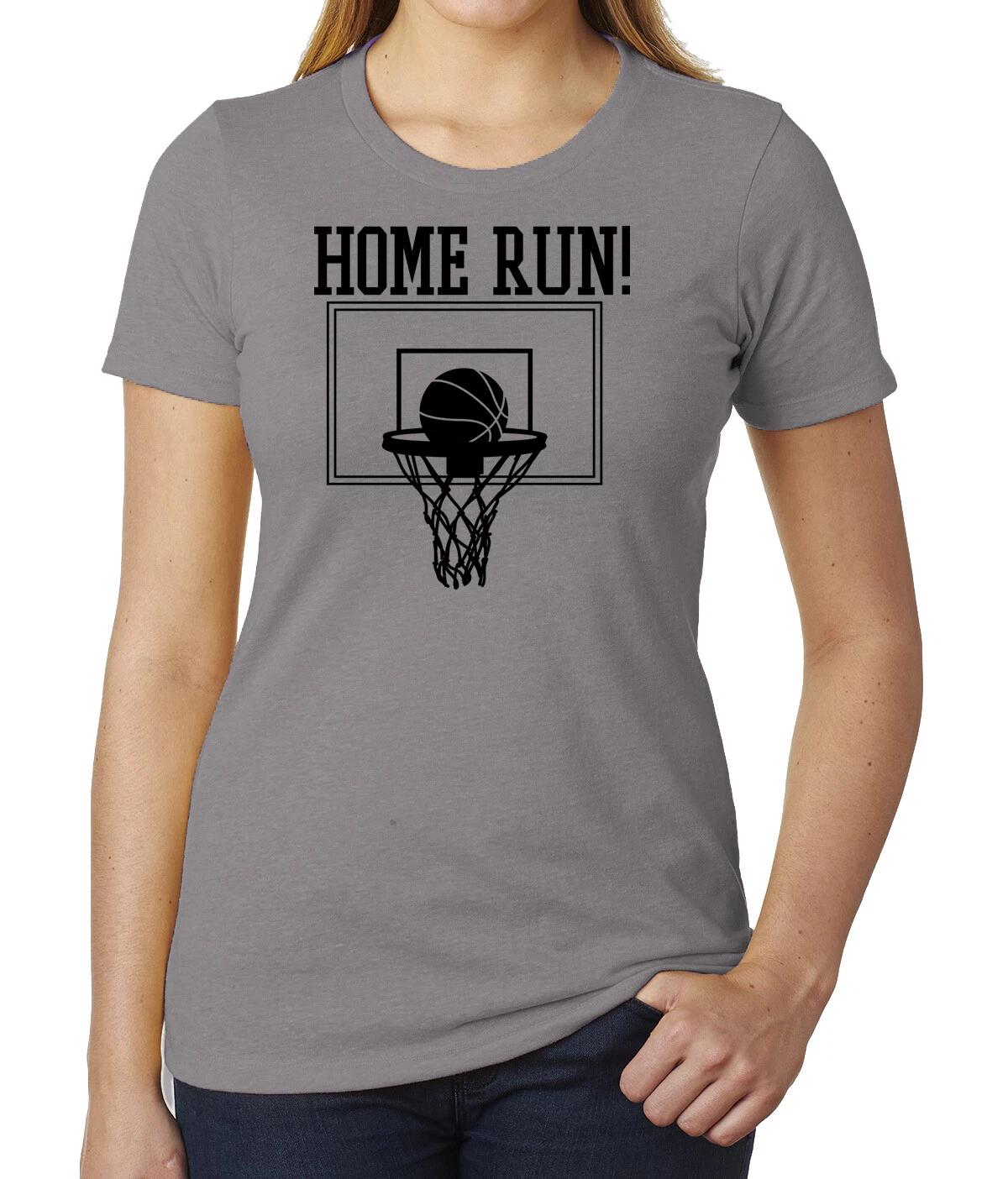 Home Run Basketball Woman s Funny Graphic Tees, Sports T -shirt 4XL