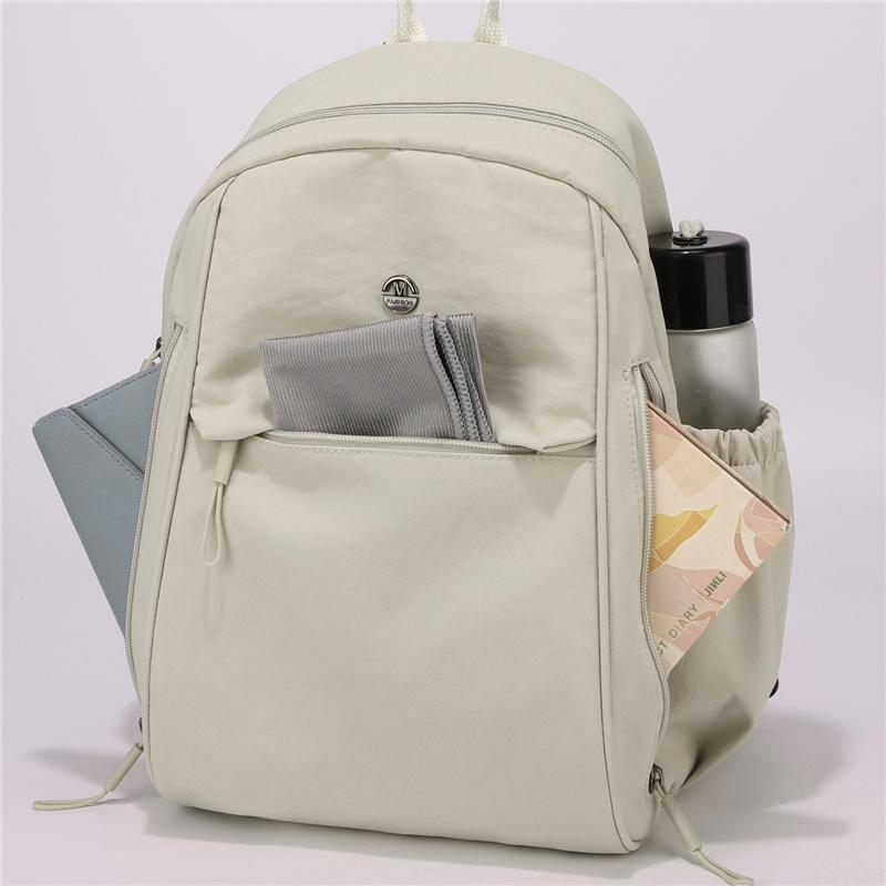 Large Capacity Outdoor Backpack Lightweight Solid Color Backpack
