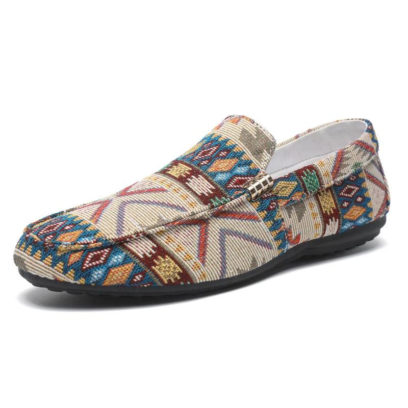 

Модная летняя мужская повседневная обувь для улицы, дышащие мужские лоферы, ленивая обувь, удобные кроссовки для ходьбы, нескользящие балетки, обувь для вождения 39 бежевый