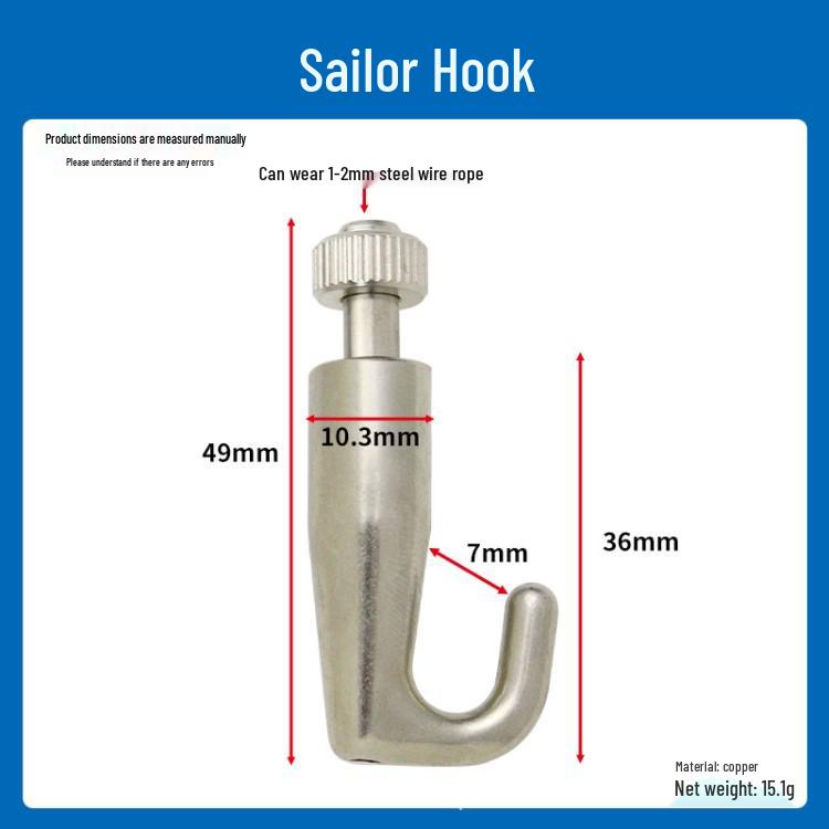 Steel Wire Rope Lifting Hanger: Alloy Hook Safety Adjustable Clip for Luminaire Fixing and Picture Hanging