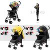 Portable Stroller Baby Sit Or Lie Down Folding Pushchair Adjustable Backrest