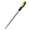 12in Round Mill Steel File Rasp with Handle Sharpening Shaping Tool for Metal ProjectsCoarse Teeth File