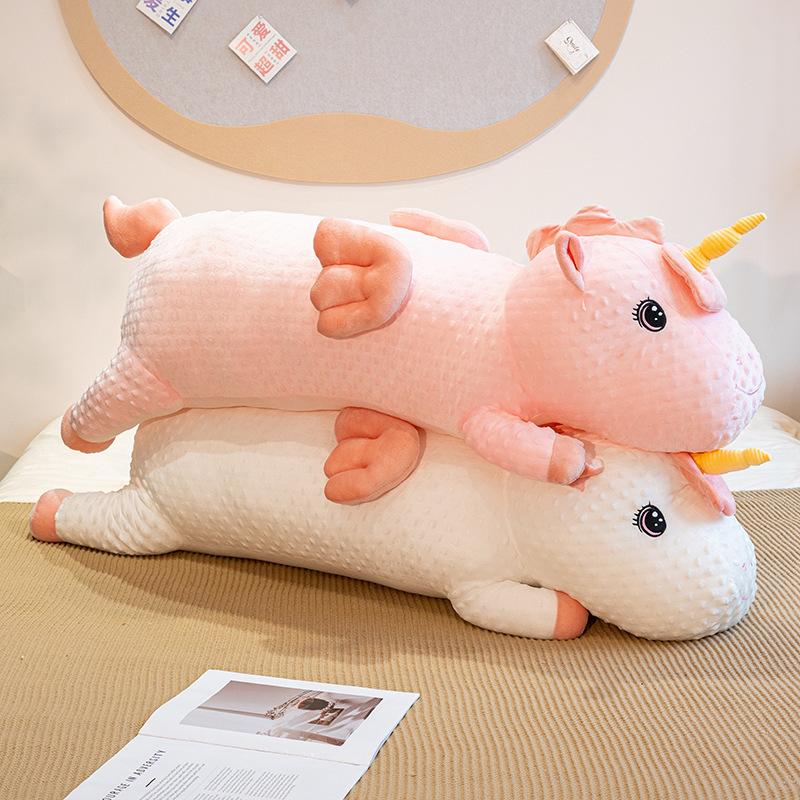 Large Pink Tumble Unicorn Pillow Plush Toy Doll Unicorn Doll Girl Comfort Puppet Doll