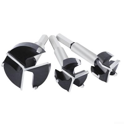 1PCS Forstner Drill Bits 25/32/35/40/50/60mm 3 Flutes