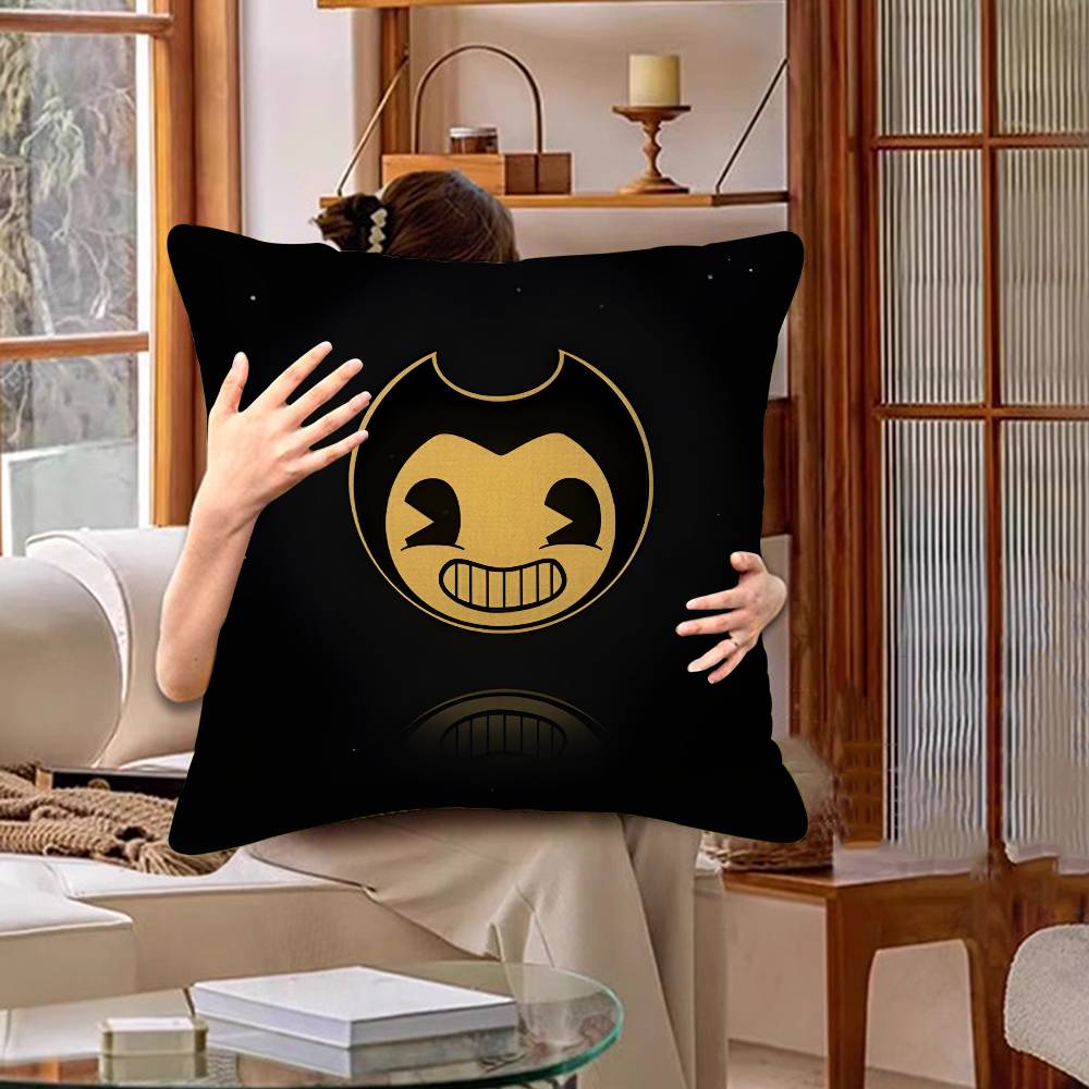 Game B-Bendy And The Ink M-Machine Lucky Dragon Pillow Cover Sofa Cushion Cover Home Room Decoration Children Gift