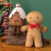 Adorable Christmas Gingerbread Man Plush Toy Pillow Doll Ornament