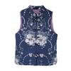 2025 Retro Chiński Styl Dopasowana Bezrękawnikowa Kamizelka - Damska Etniczna Codzienna Moda