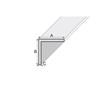 Strip B11 anode silver 100cm