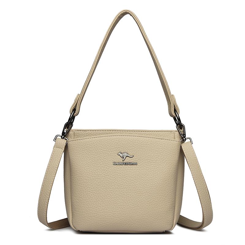 

Soft Leather Handbags Middle aged and Elderly Small Bag For Women 2025 New Fashion Mom s Single Shoulder Crossbody Handbag Sac