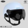 Certified Electric Motorcycle Safety Helmet for Men & Women, Gray, All-Season, Sun Protection