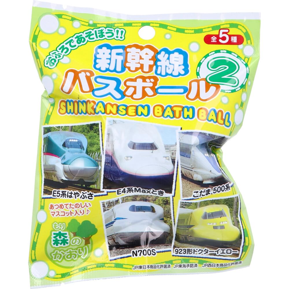 Shinkansen Bath Ball Forest 1 serving 2, Scent, 75g, зелёный