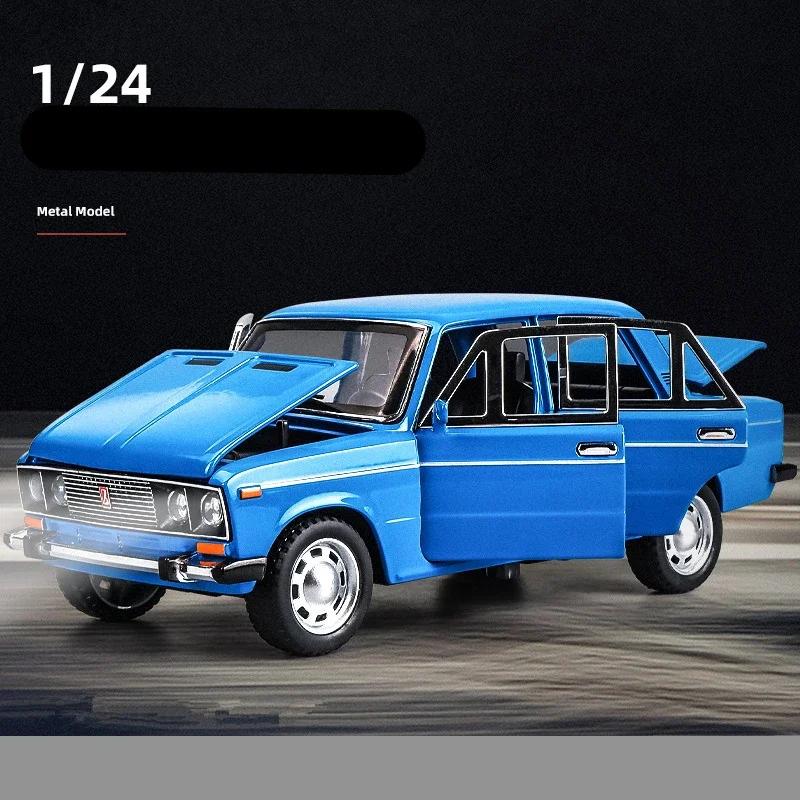 1/24 LADA NIVA Classic Car Alloy Car Model Diecast Metal Toy Police Vehicles Car Model High Simulation Collection Childrens Gift