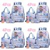4Pcs/set K-Pop Printed Backpack Handbag Pencil Case 750Ml Water Bottler for Teenager Boy Girl Schoolbag Student Kid Gift Large Capacity Bookbag