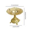 Füßchen Obstschale Ständer Gold Display Tablett Leichter Luxus Dekor Europäische Obstschale für Büro Wohnung Festivals Zuhause Restaurant