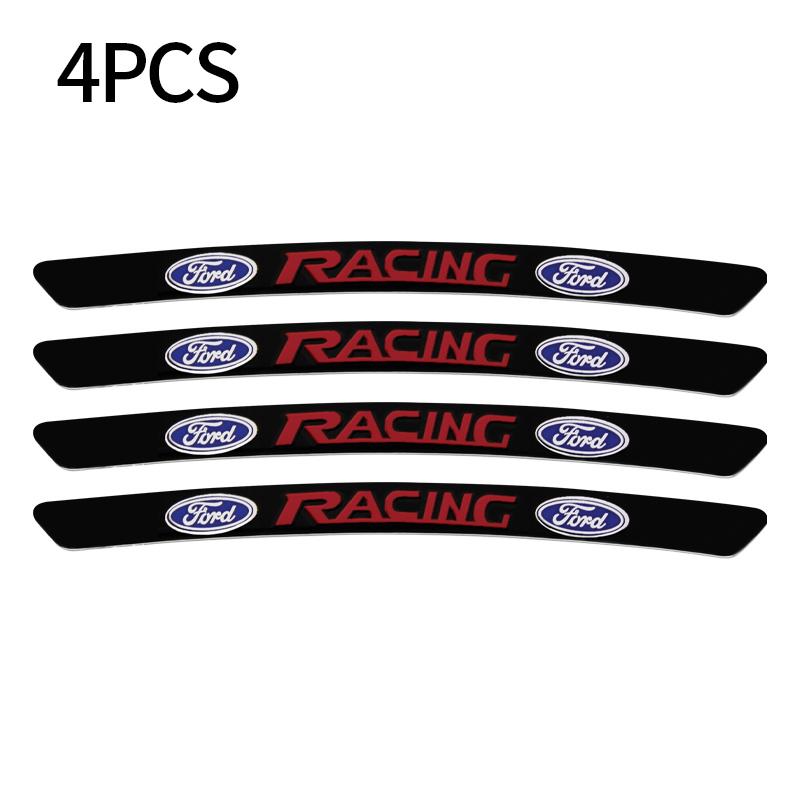 4/8pc Aluminum Car Badge Wheel Hub Rims Stickers Auto Decoration Accessories For Ford Mustang Focus 2 3 4 Mondeo Fiesta Ecosport