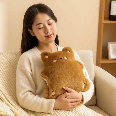 Cute Cartoon Hot Water Bottle Cover PVC Hand Warmer Detachable Water Injection Bag Cold Weather