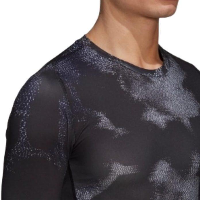 Adidas T Shirts Men's Black Crew Neck Moderate Straight Fit HK2332