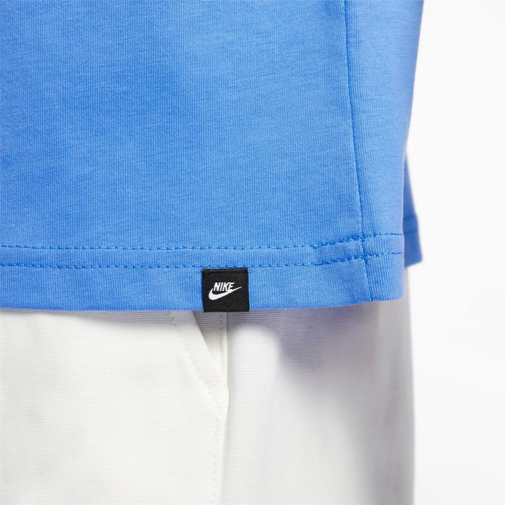 New Nike Drop Shoulder Sleeve T-Shirt Men's Blue FV0376-412