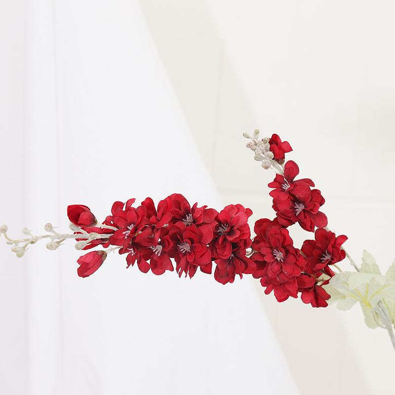 Yannew 3 Stück 85cm Delphinium Künstliche Blumen Langer Stiel Seide Hyazinthe Hochzeitsblumengestecke Dekoration Heimzimmerdekor