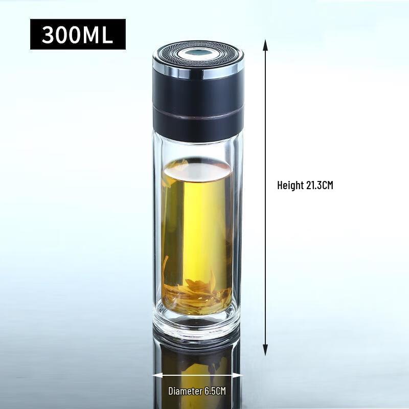 Portable Double-Layer Glass Tea Infuser Cup