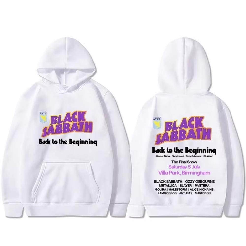 Heavy Metal Rockband Black Sabbath Back To The Beginning Hoodie Herren Damen Mode Vintage Pullover Männlich Lässig Fleece Hoodies