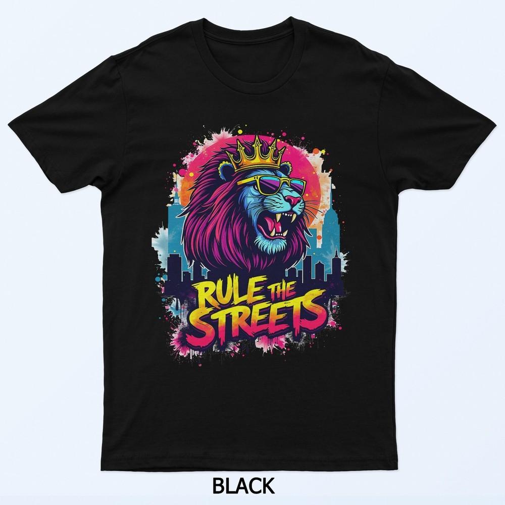

Rule the Street Lion With Shades T-Shirt 3XL
