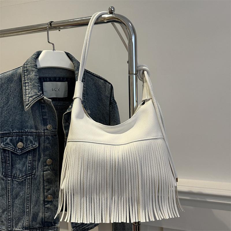 Chic And Trendy Korean Style Women s Shoulder Tote Bag In Black Brown White For Fall Fashion StyleD