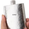 Portable Pure Titanium Hip Flask,3.4oz Spirits Vodka Cup Outdoors Whiskey Hip Flask,Flat Shape Flagon Men Gift Multiple Options