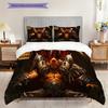 Epic Fantasy Battle Scene Bedding (1 * duvet cover + 2 * pillowcase, without core) 2D Flat Soft and comfortable Bedding set Christmas birthday gift