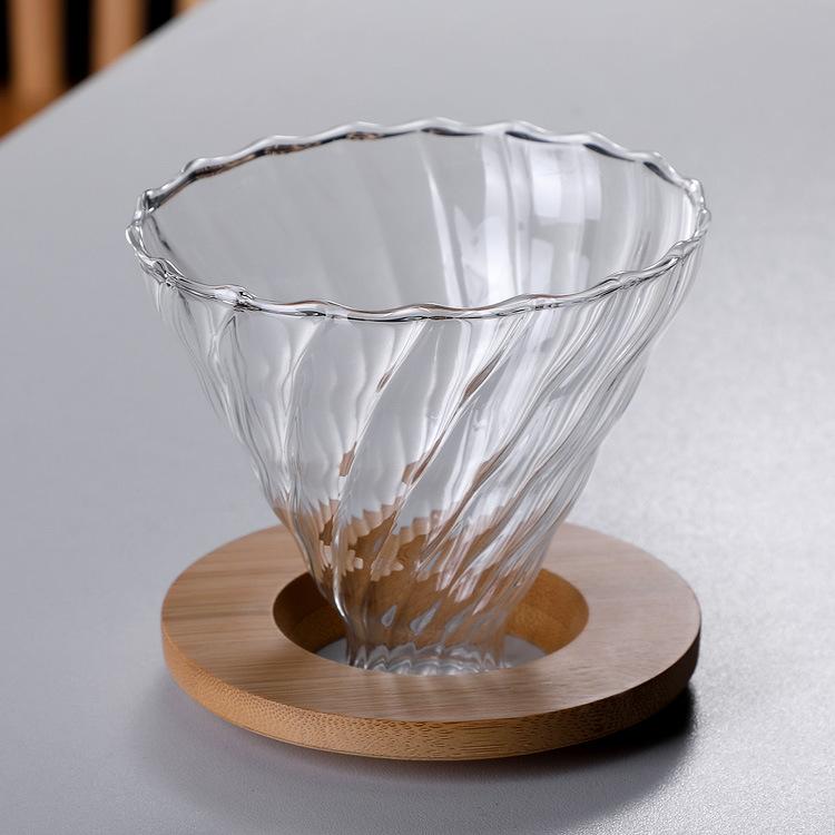 Pour Over Coffee Maker Set Borosilicate Glass Coffee Server Pour Over Coffee Dripper Carafe for Home Cafe Restaurant Camping