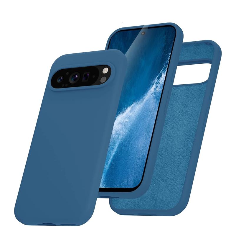 

Роскошный мягкий тонкий чехол из жидкого силикона для Google Pixel 9 Pro XL 8 7 6 5 7A 8A 6A 5A, матовый, однотонный, противоударный For Google 6A