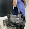 Women'S Washed Tote Bag Large Capacity Japanese And Korean Wasteland Wind Shoulder Crossbody Bag