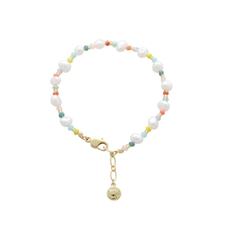 Rita Monica VIVID BEAD PEARL BRACELET L