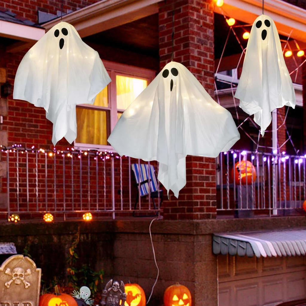 One 3-Pack Halloween Hanging Ghosts