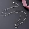 Lindon 925 Sterling Silver Classic Women Necklace Pendant Zircon Fashion Gift
