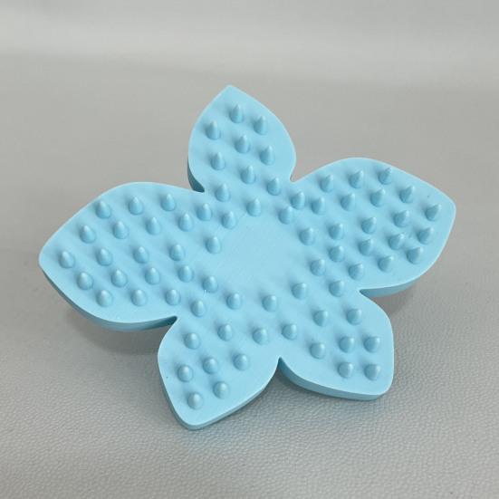 Scalp Massager Comb for Cats Dogs 3D Printed Flower Shaped Head Scratcher Scalp Massager for Stress Relief Pet Grooming