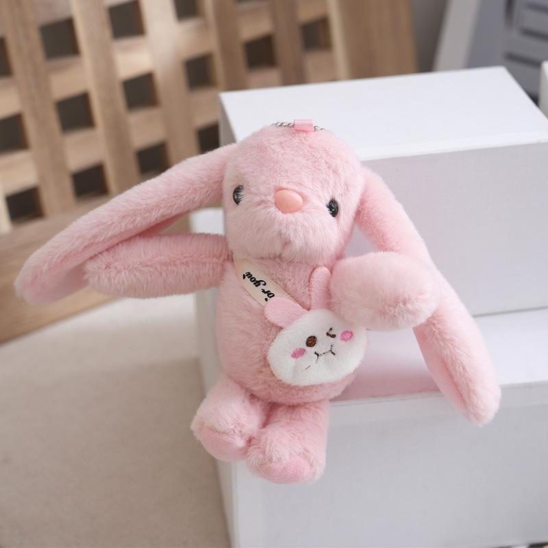 Cuddly Soft And Rabbit Plush Keychain Doll Charming For Romantic Gifts Collectibles And