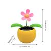 Solar Powered Sunflower Ornaments Dancing Flowers Car Dashboard Solar Automatic Swing Solar Flower Car interior accessories