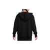 Nike Solid Color Hooded Long Sleeve Cropped Loose Sweatshirt Women Tops Black FB8267-010