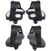 1 Pair 1/ 2 Exercise Bike Pedals with Strips, Stationary Recumbent Bike Pedals for Indoor Exercycle Bike, Spin Bike