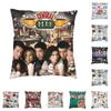 Friends Characters Classic Poster Cushion Cover TV Show Velvet Cute Pillow Case for Sofa Double-Sided Printing Cushions