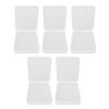 5 Pièces Petit Récipient en Plastique Transparent Boîte Rectangulaire Anti-Poussière Transparente Boîte de Rangement avec Charnière