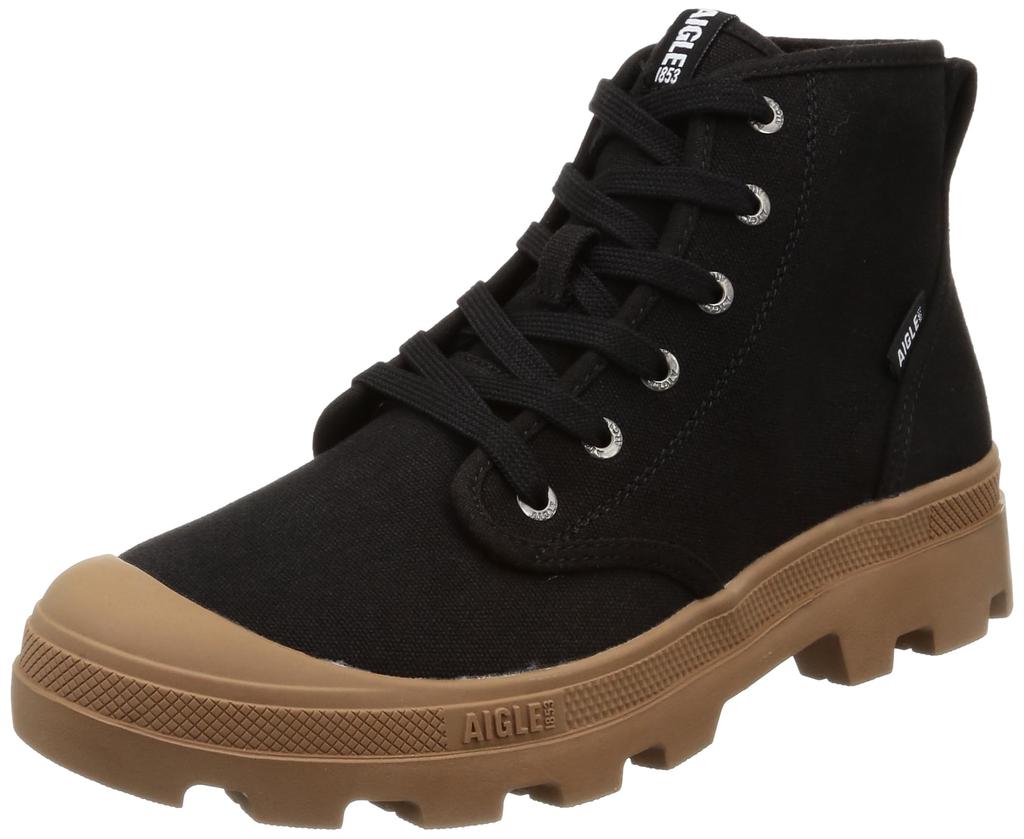 Aigle Tenere Canvas Sneaker Boots Size [Official] Men's Black, 25.5cm