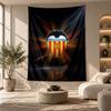Decorative Tapestry,Valencia FC Printed Wall Art, Lightweight Wall Hanging For Bedroom Background
