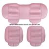 Bamboo Charcoal Leather Car Seat Cushion Set, Three-Piece, No Backrest, All-Season Interior Kit