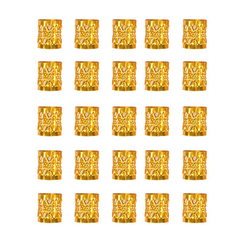 80Pcs Decorations Pendants Dreadlocks Beads Metal Cuffs Hair Rings Clips