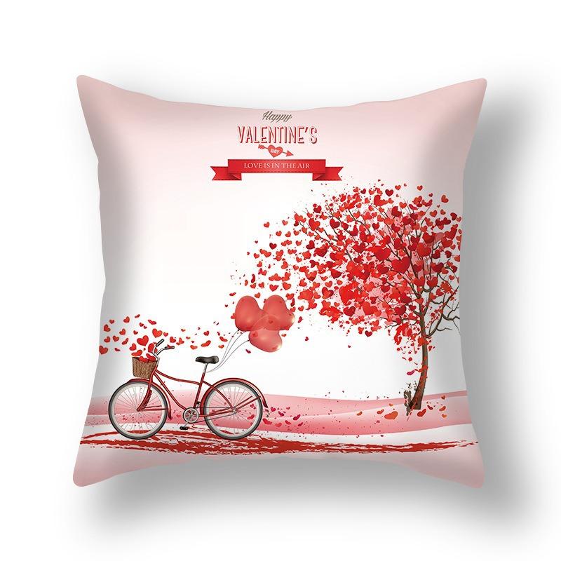 New Valentine's Day Pillow Cover Home Pillow Cushion Sofa Cushion Linen Pillow Cover
