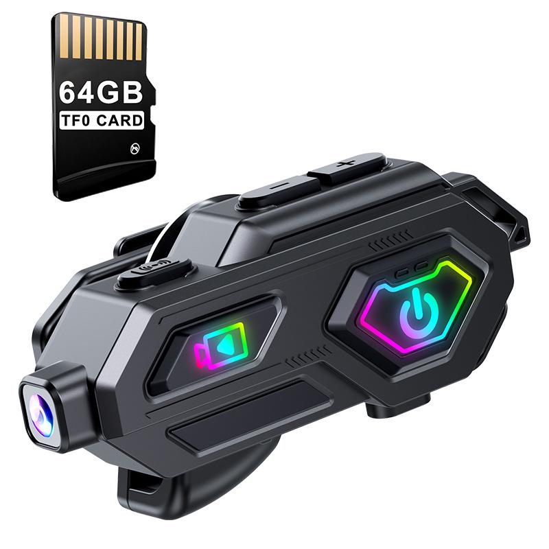 Multifunctional Bluetooth Motorcycle Helmet Headset with 600m Intercom, HD Video Recording, Photography, and Long Battery Life.