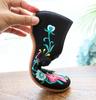 Women's Spring & Autumn Canvas Flats with Morning Glory Embroidery